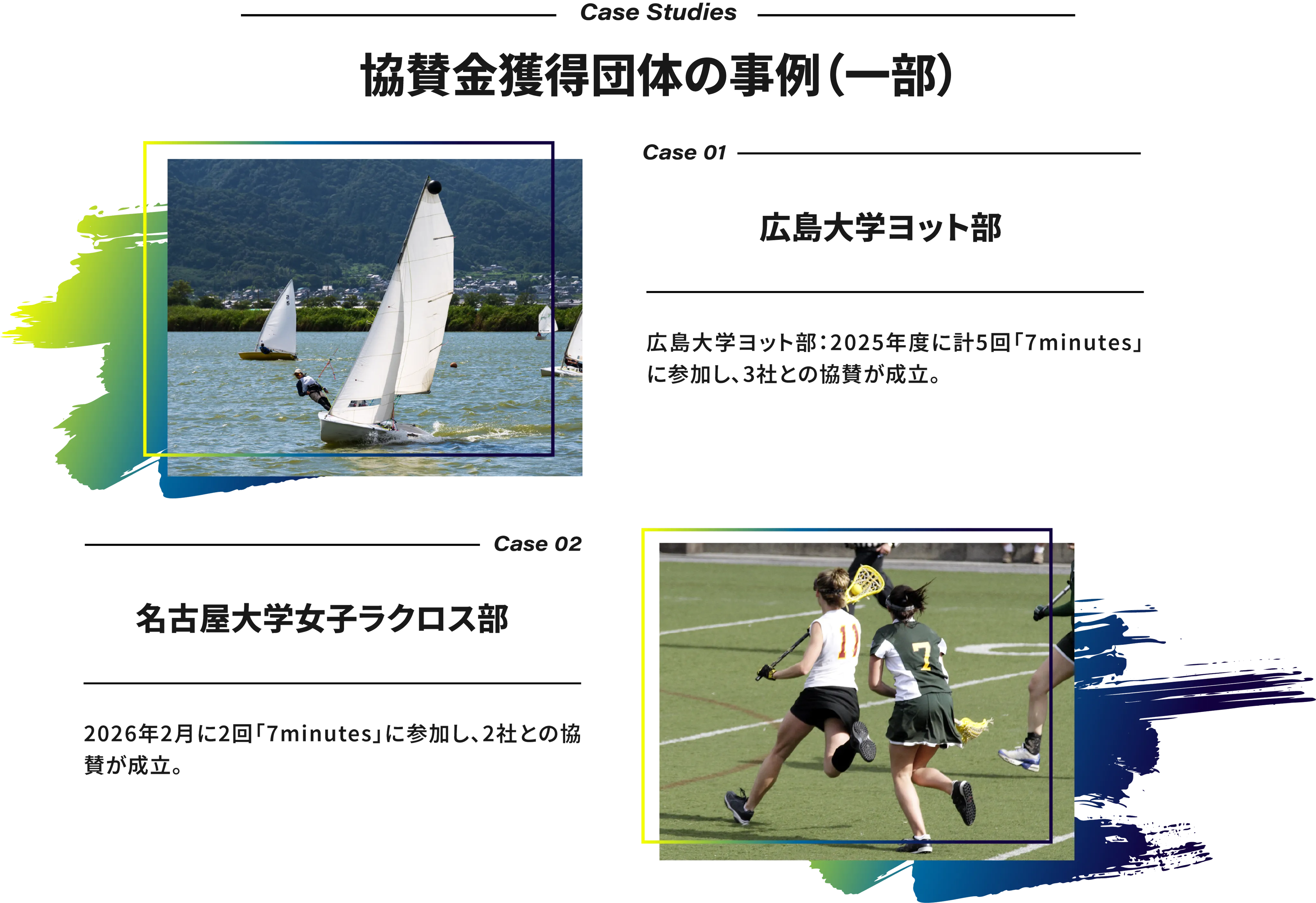 協賛金獲得団体の事例
